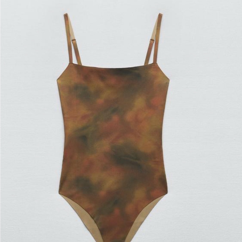 Zara Tie Dye Knit Bodysuit